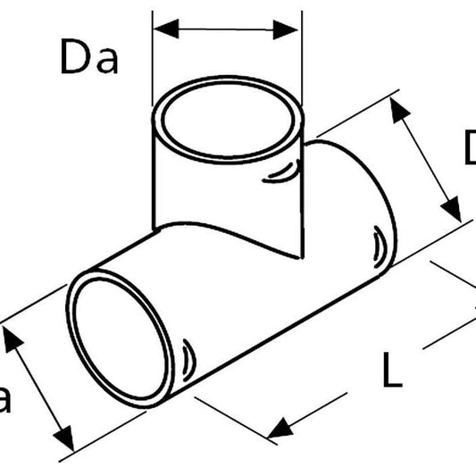 Varmluft T-stykke