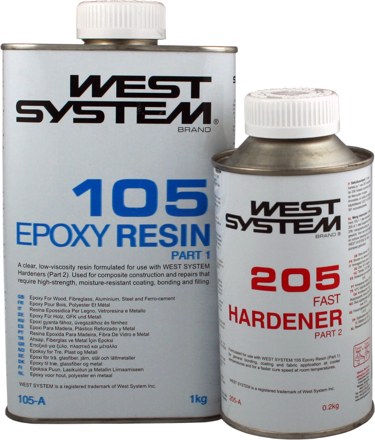 Epoxy A-pakke 1,2 kg, herder 205 standard