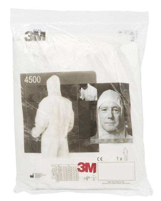 3M Engangsdress mod 4500 med hette (M)